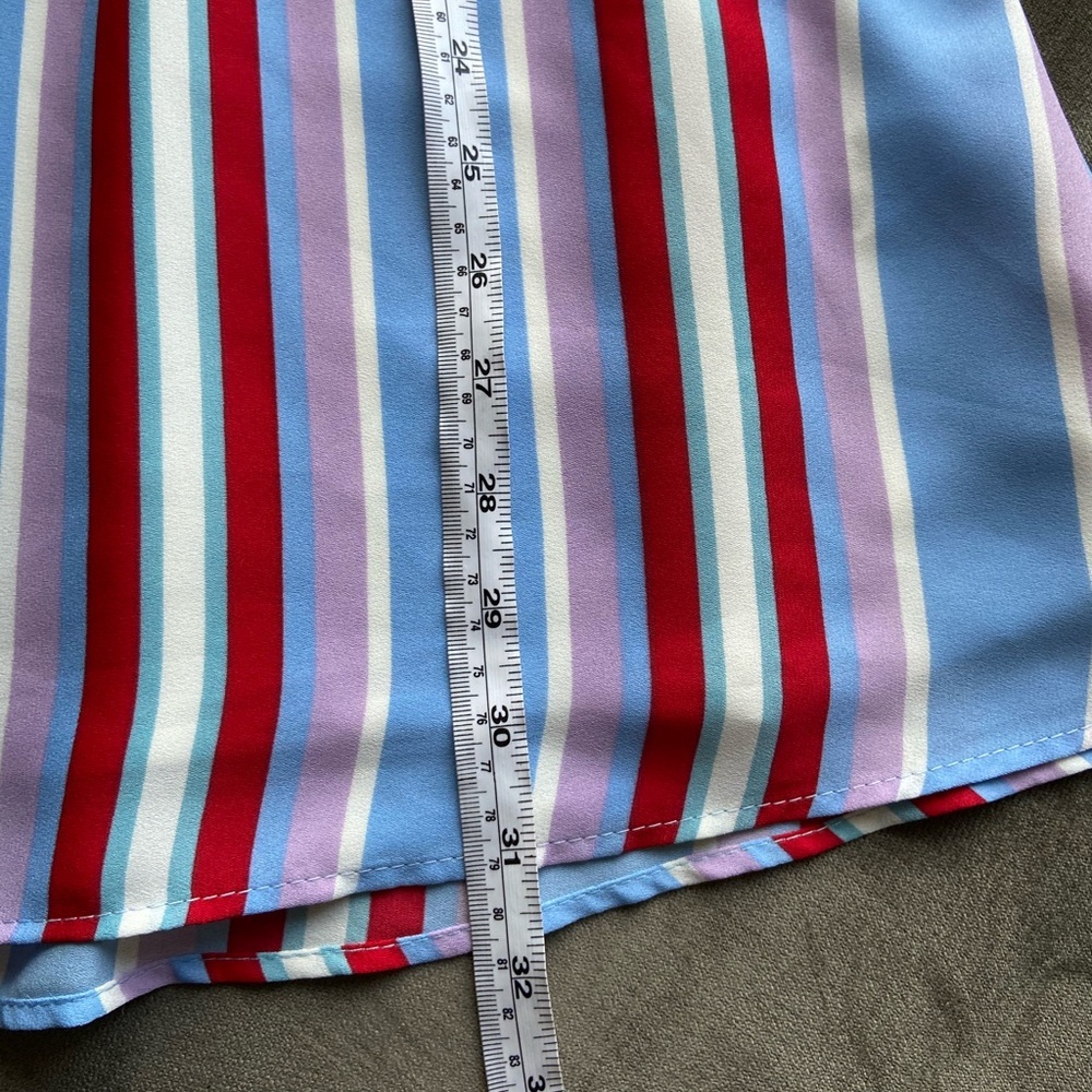 Lulu’s Set Sail Multi Striped Mini Dress - Picture 9 of 12